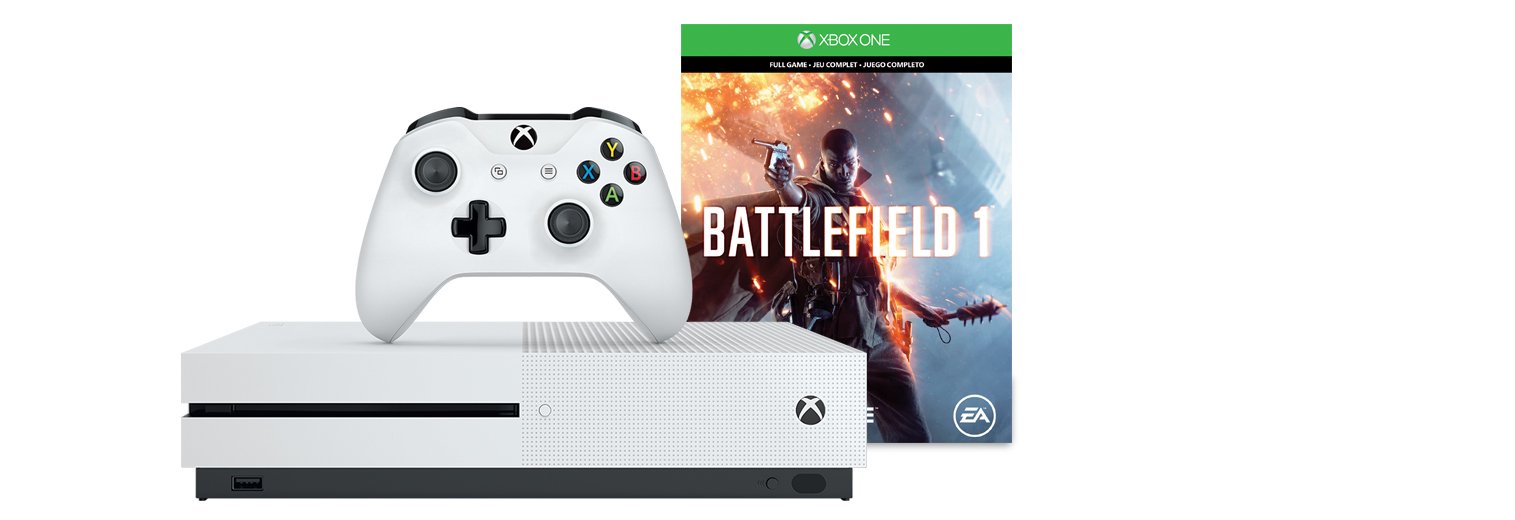 Microsoft Xbox One S 1TB Console Battlefield 1 Special Edition