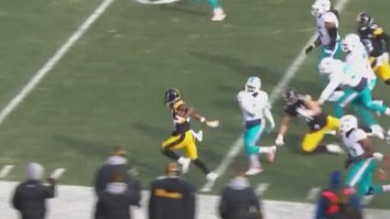 Antonio Brown Scores First Career Postseason Touchdown By Torching The Miami Dolphins Defense For 50-Yard TD