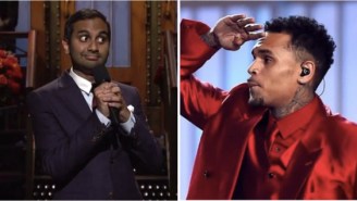 Chris Brown Responds To Aziz Ansari’s SNL Monologue Comparing Him To Trump With Casual Racist Insult