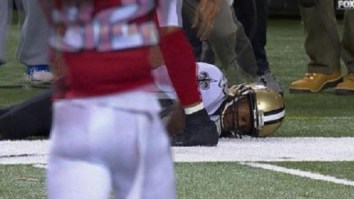 Saints WR Brandin Cooks Gets Knocked Out Cold On The Field After His Head Hits Turf