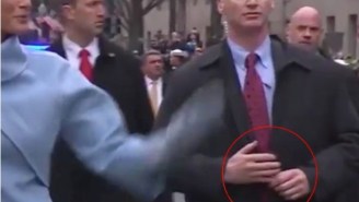 Conspiracy Theorists Believe Trump’s Bodyguard Was Wearing FAKE Hands To Conceal A Gun Under His Coat During Inauguration
