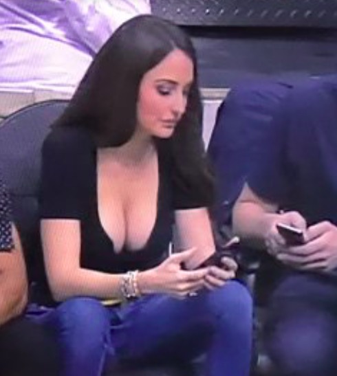 This Lady Showing Massive Cleavage At