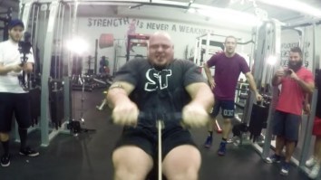 World’s Strongest Man Breaks 100M Indoor Rowing Machine World Record, Nearly Poops Himself In The Process