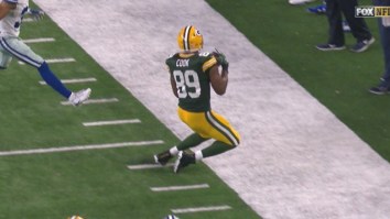 Aaron Rodgers Reportedly Made Up The Packers Game-Winning Play In The Huddle ‘Like A Kid Drawing A Play In The Dirt’