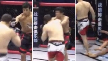 Douchebag MMA Fighter Fakes Friendly Glove Tap During Fight And Proceeds To KO His Opponent In Three Seconds