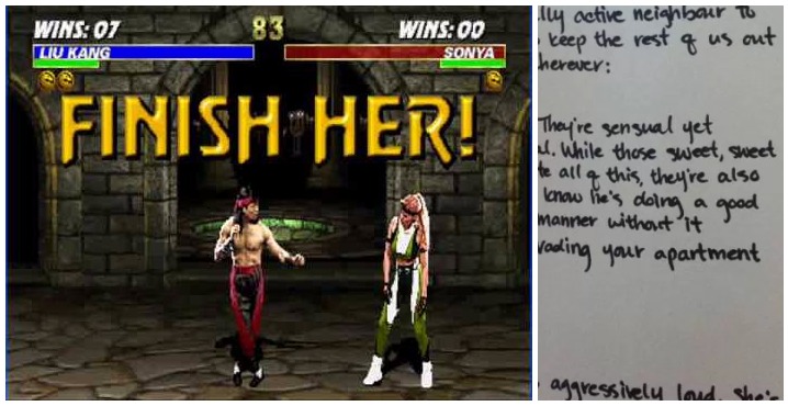 Bro Leaves Mortal Kombat Themed Sex Advice For His Neighbors That Keep Having Loud Sex Brobible