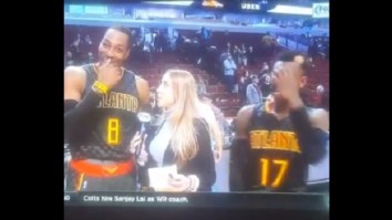 Dwight Howard Couldn’t Stop Making Dick Jokes During The Hawks Postgame Interview