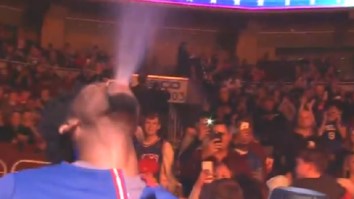 Joel Embiid Trolls Hassan Whiteside On Twitter, Then Busts Out Triple H Entrance Before Game All In One Night