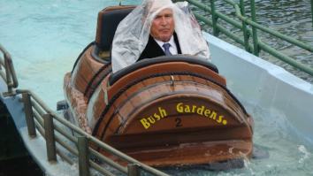 George W. Bush’s Spectacular Struggle With His Poncho During The Inauguration Made For Some Tremendous Photoshops