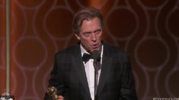 Hugh Laurie Takes A Shot At Donald Trump During His Acceptance Speech At The 2017 Golden Globes
