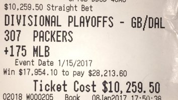 This Dude Bet $300 In Vegas On The Packers Eight Weeks Ago And Just Let It Ride