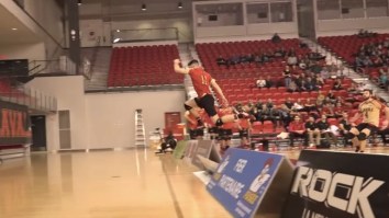 This Insane Match Point Is The First And Only Male Volleyball Clip Worth Watching (Mind = Blown)