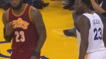 LeBron James Wanted To Remind Heckling Warriors Fans That He Has Three Rings During Last Night’s Blowout Loss