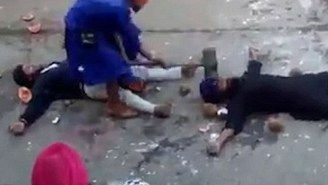 Blindfolded Martial Arts ‘Master’ Misses His Target, Smashes A Dude In The Head With A Sledgehammer