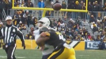 Steelers LB Bud Dupree Destroys Matt Moore With Absolutely Vicious Helmet-To-Helmet Hit During AFC Wildcard Game