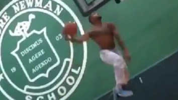 Odell Beckham Jr. Shows Off His Freakish Athleticism By Performing Insane NBA Caliber Dunks