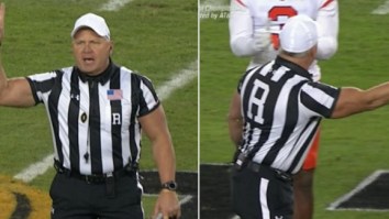 Jacked Ref In CFP National Championship Game Puts Ed Hochuli To Shame
