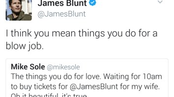 James Blunt Is Realistic About Why Dudes Buy Their Girl Tickets To See James Blunt