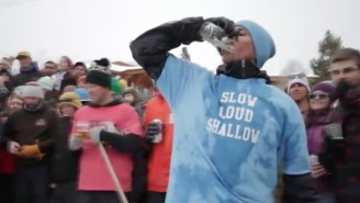 This Outdoor Winter Drinking Game Looks Like The Greatest Drinking Game Ever