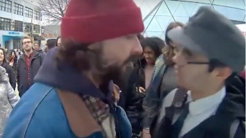 Shia LaBeouf’s ‘He Will Not Divide Us’ Anti-Trump Protest Shut Down Due To Violence
