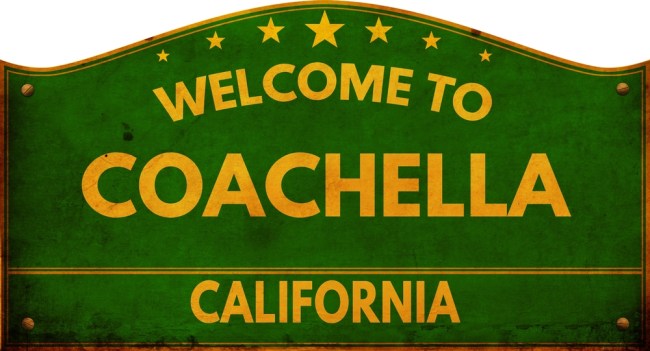 welcome to coachella sign