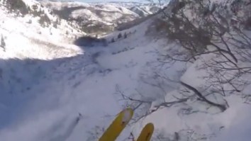 Skier Says ‘It’s A Straight-Up Miracle I’m Alive’ After Accidentally Skiing Off A Goddamn Cliff (Video)