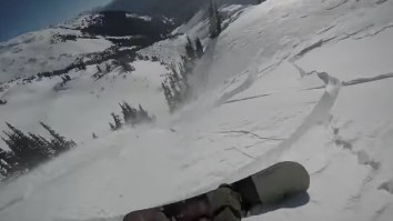 This POV Footage Of A Snowboarder Surviving An Avalanche Will Turn Your Boxer Briefs Brown