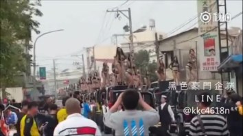 76-Year-Old Politician Has 50 Sexy Strippers Pole Dance On Top Of Jeeps For His Funeral Procession