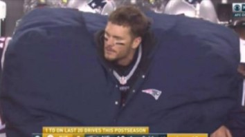 The Internet Mocks Tom Brady’s Hilariously Oversized Warming Coat