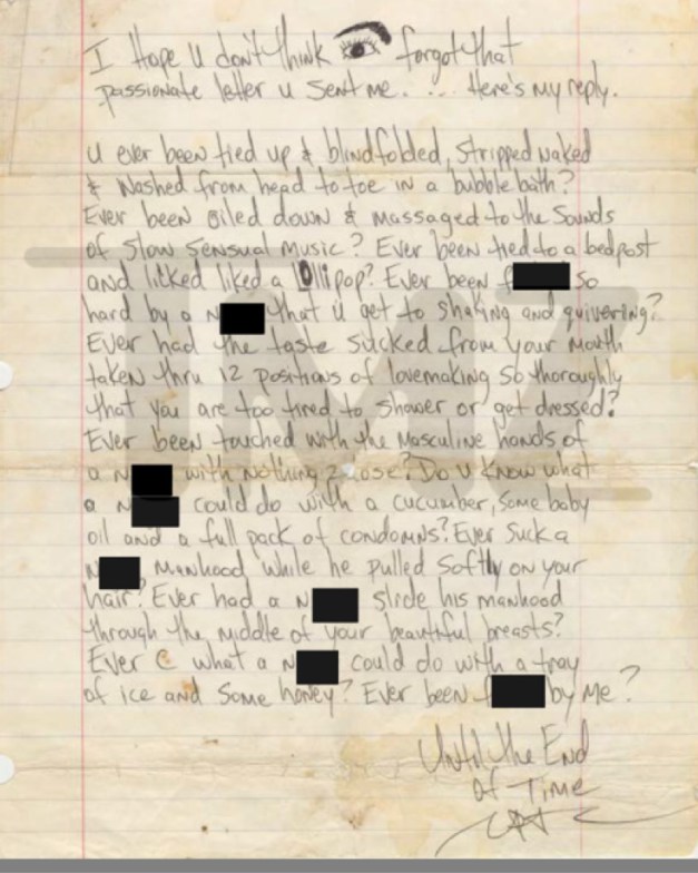 Tupac Wrote A Groupie A Very Sexual Letter From Prison That Is Currently Being Auctioned For A 0909