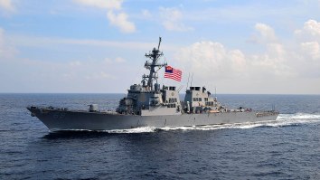 U.S. Navy Destroyer Fires Warning Shots At Iranian Revolutionary Guard Vessels
