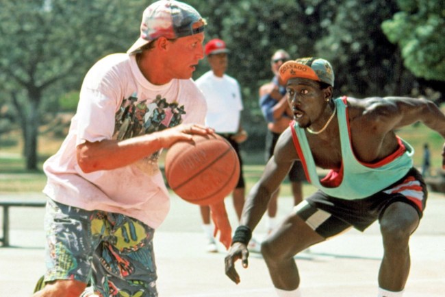 WHITE MEN CAN'T JUMP, Woody Harrelson, Wesley Snipes, 1992, TM & Copyright (c) 20th Century Fox Film