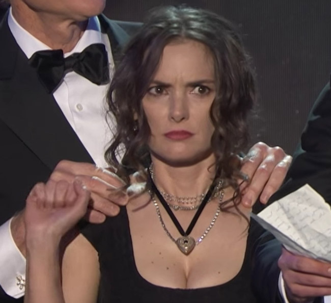 Winona Ryder's Multitude Of Crazy AF Facial Expressions Were The