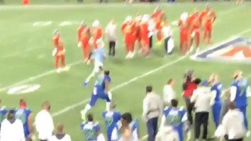 Watch Ezekiel Elliott Chase Down And Tackle Fan Who Ran Onto The Field At The Pro Bowl