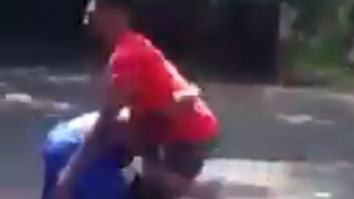Dude Thinks He’s About To Win Street Fight With Brutal Bodyslam But Fortunes Change With Crazy Ending