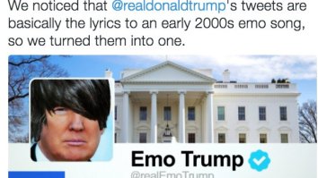 Some Genius Turned Donald Trump’s Tweets Into Early 2000s Emo Songs
