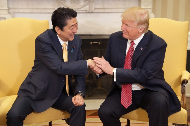 President Trump Holds Bilateral Meeting With Japanese PM Shinzo Abe