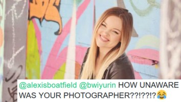 Girl Thought Her Senior Photo Was Pretty Sweet Til Someone Noticed A Giant Dick In The Background