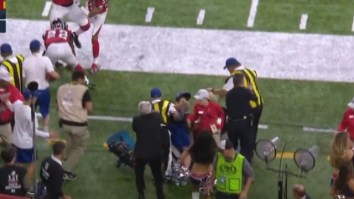 Poor Ball Boy On The Sideline Gets Absolutely Crushed By Julian Edelman