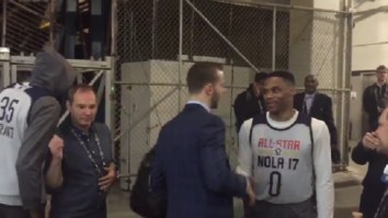 Kevin Durant Walked Past Russell Westbrook Before All-Star Practice And It Was Super Awkward
