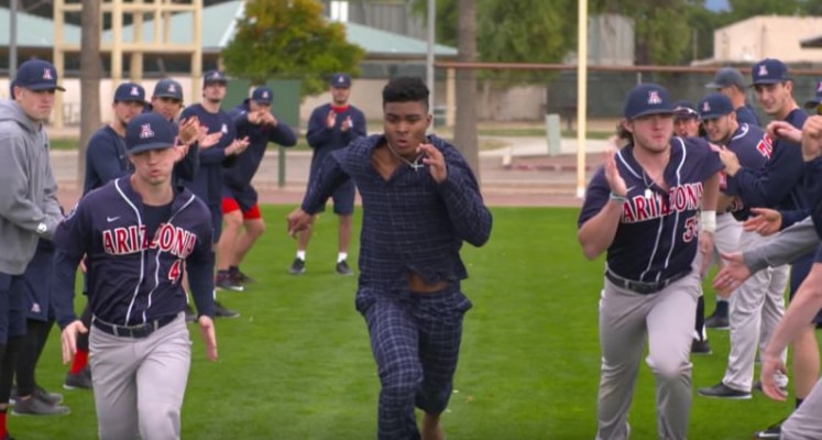 University of Arizona hilariously recreated a scene from 'Major League