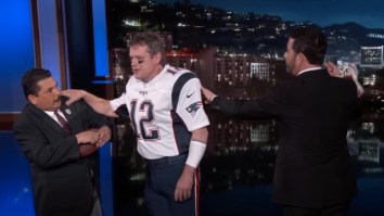 Matt Damon Dressed Up As Tom Brady And Snuck Onto ‘Jimmy Kimmel Live’ To Terrorize Jimmy Once Again