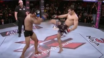 I Almost Don’t Feel Comfortable Watching This MMA Dude Nearly Take His Opponent’s Head Clean Off With A Devastating Kick