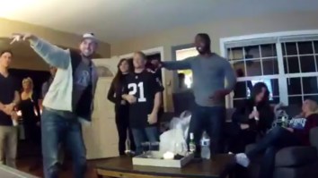 Hey Falcons Fans (And Everyone Else), Here’s A Patriots Fan Fracturing His Leg Celebrating A Touchdown