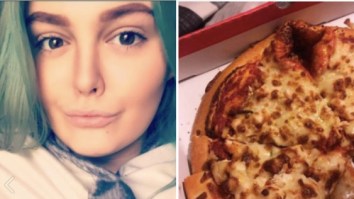 NOOOOPEE: Girl Opens Take Out Pizza Box To Find The Most Disgusting Critter Crawling Around In The Crust