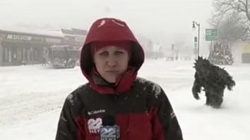 ‘Pot Sasquatch’ Videobombing Live TV During Yesterday’s Blizzard Is The Hero Weed’s Been Waiting For