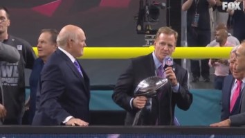 Watch Roger Goodell Get Loudly Booed As He Hands Lombardi Trophy To Pats Owner Robert Kraft