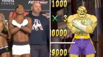 Female UFC Fighter Angela Hill Shows Up At Weigh-Ins Wearing Awesome Street Fighter Themed Costume