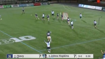 How Filthy Is This John Hopkins Lacrosse Hidden Ball Goal?