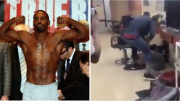 Gay Porn Boxer Yusaf Mack OBLITERATES A Homophobic Troll At A Barber Shop Who Has Been Bullying Him Online (VIDEO)